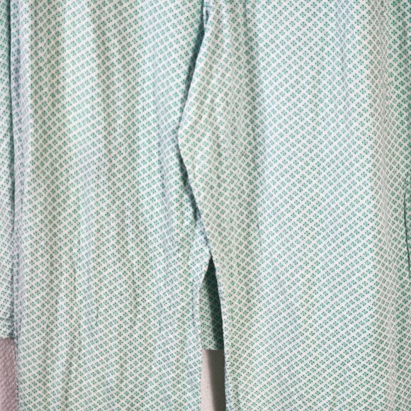 Apt. 9 Intimates Green Pattern with Lace Trim and Satin Tie Pajama Set Size S - Picture 13 of 16